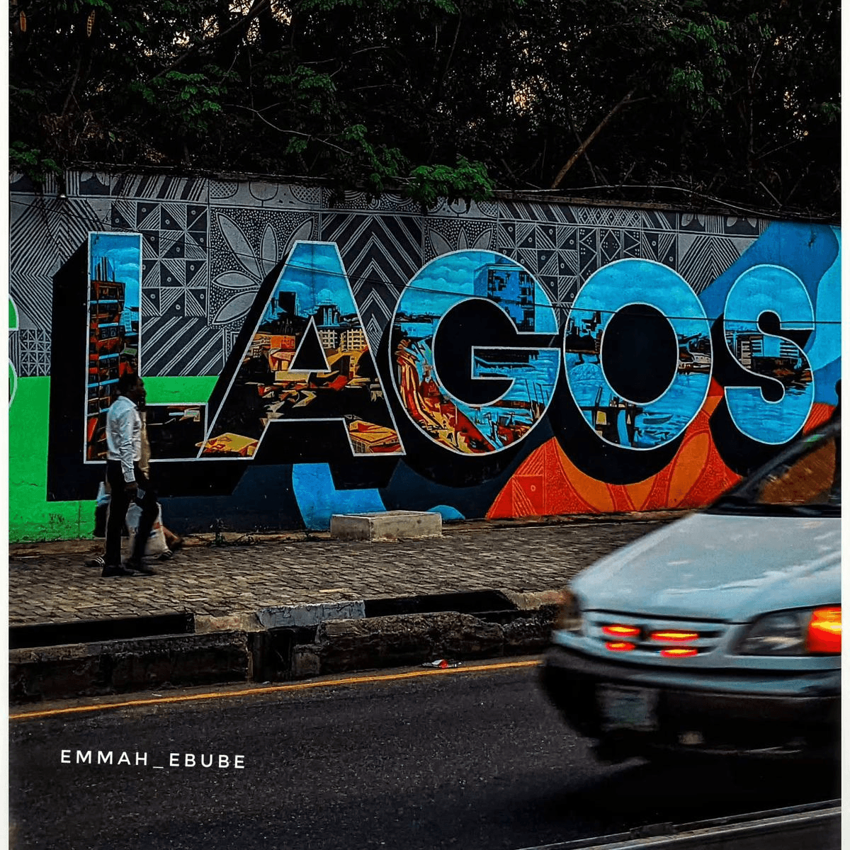 A Lagos street mural