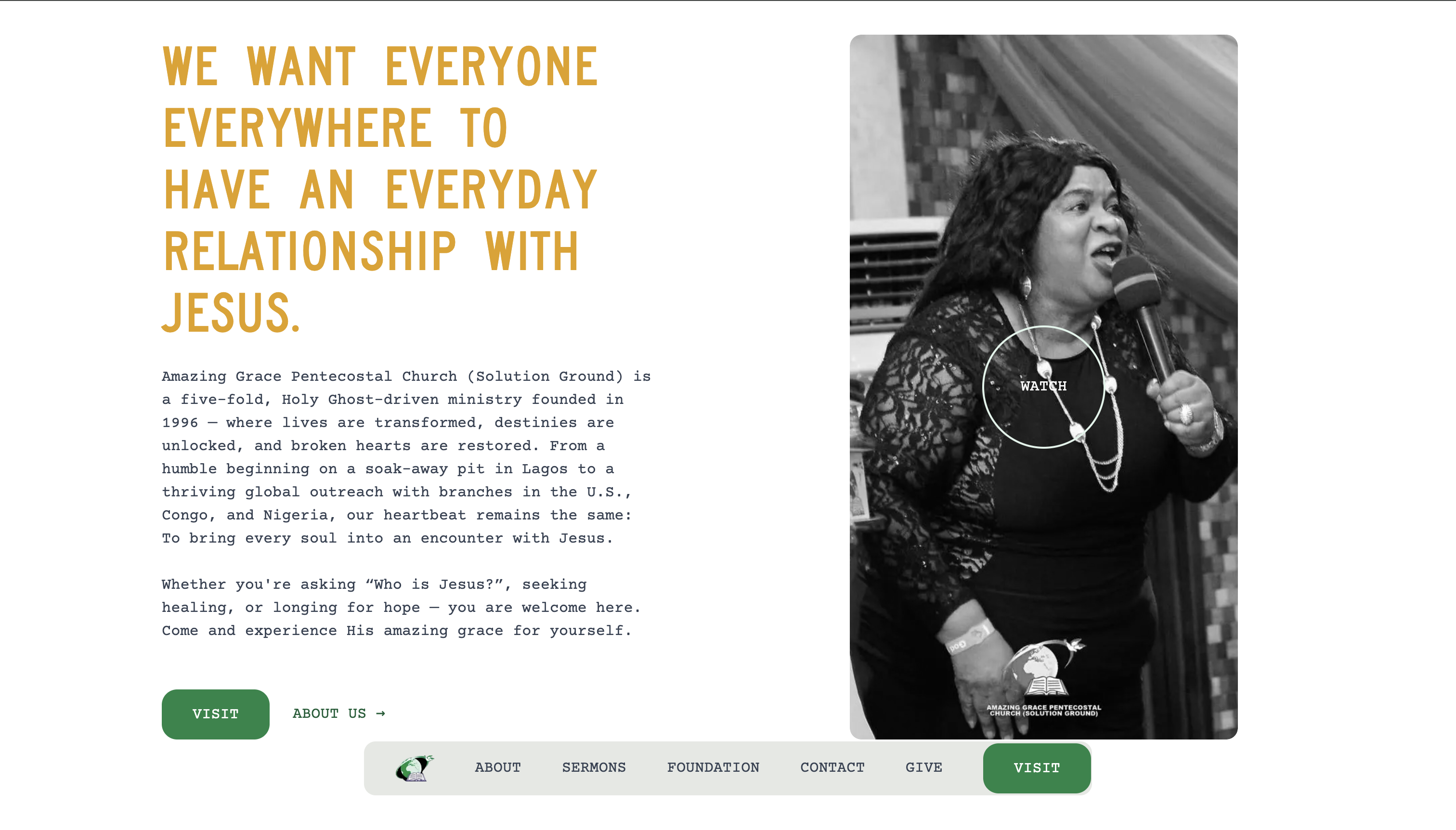 AGPC core website experience 2