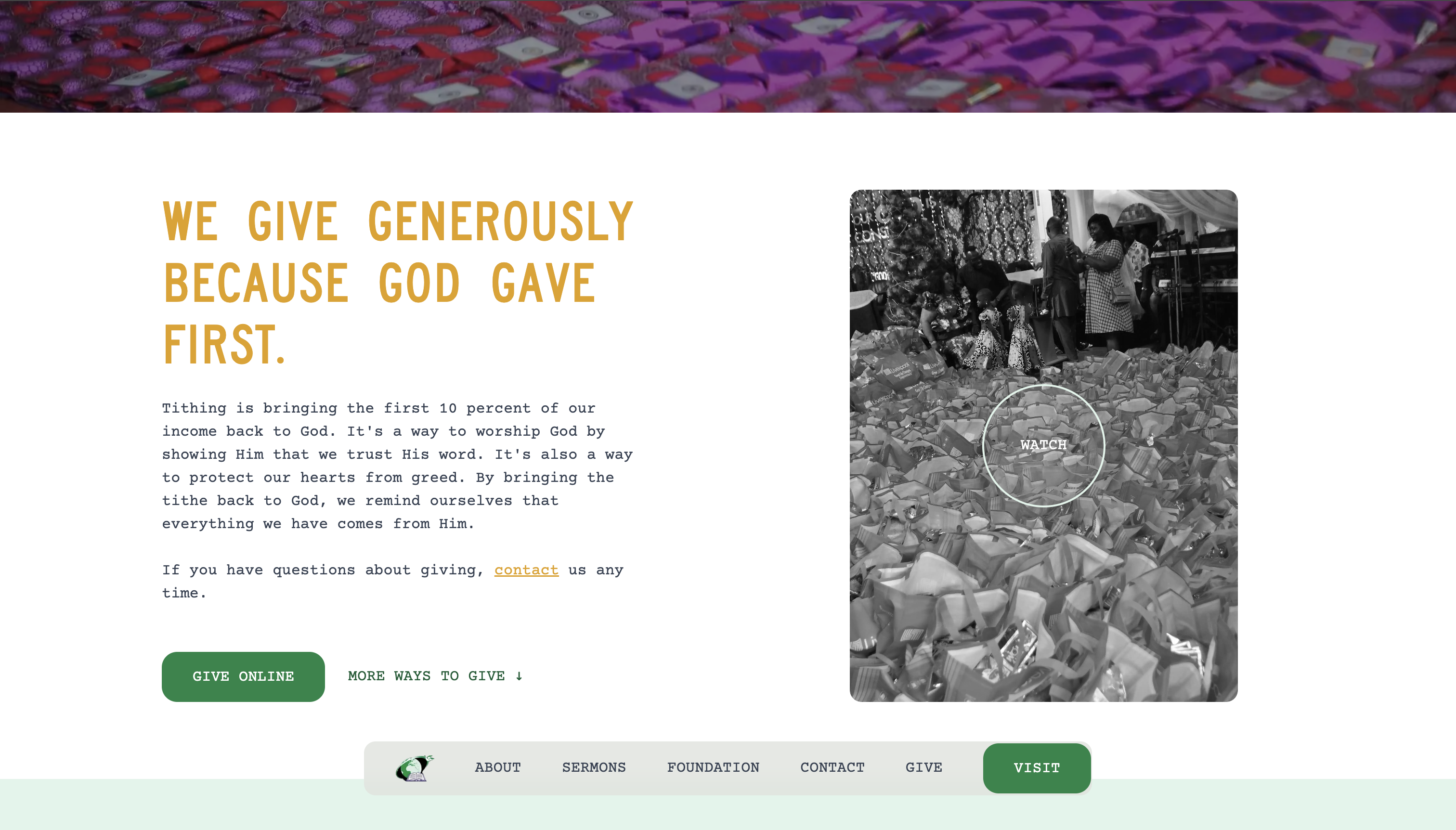 AGPC visitor-focused website section