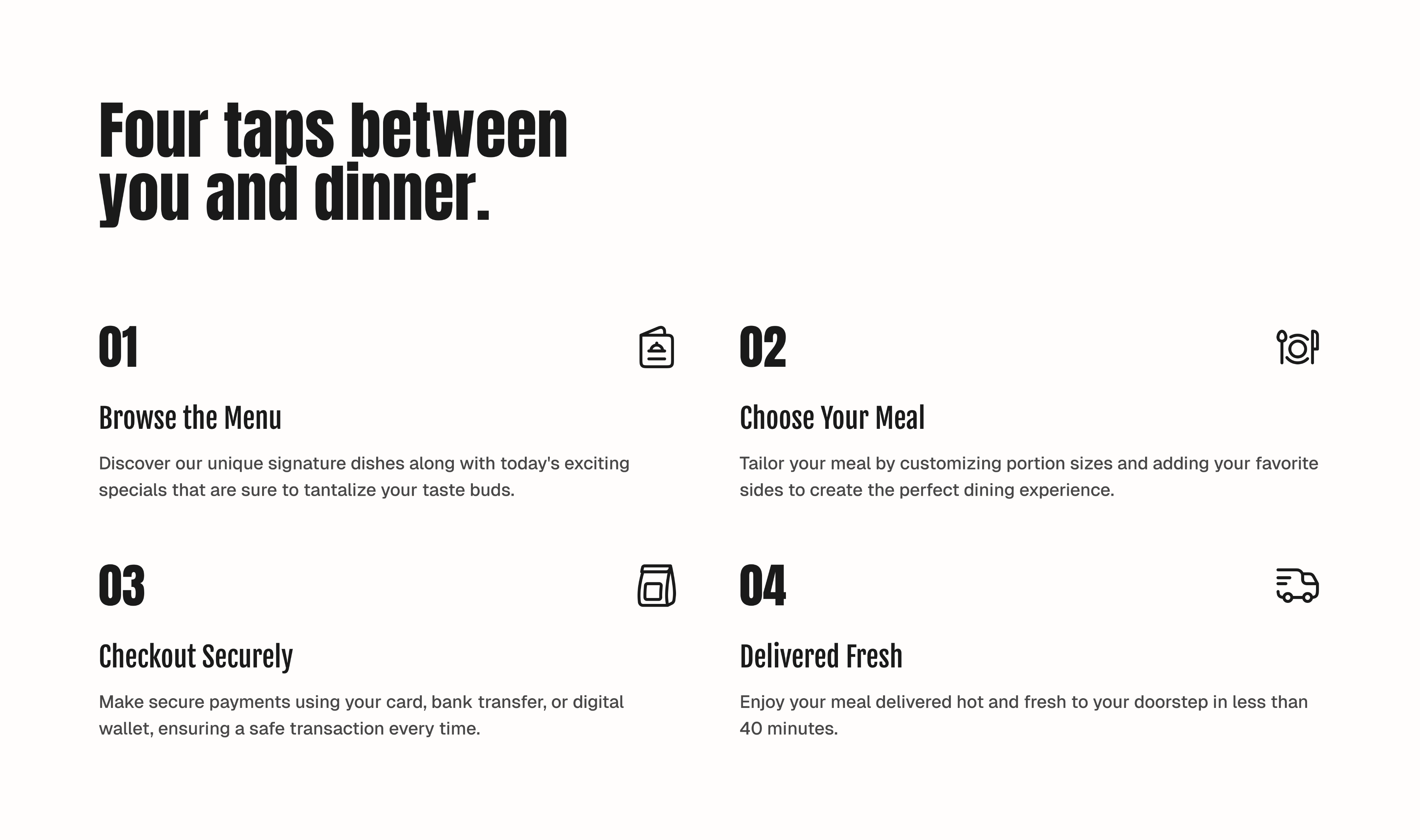 Awoof four-step ordering explanation