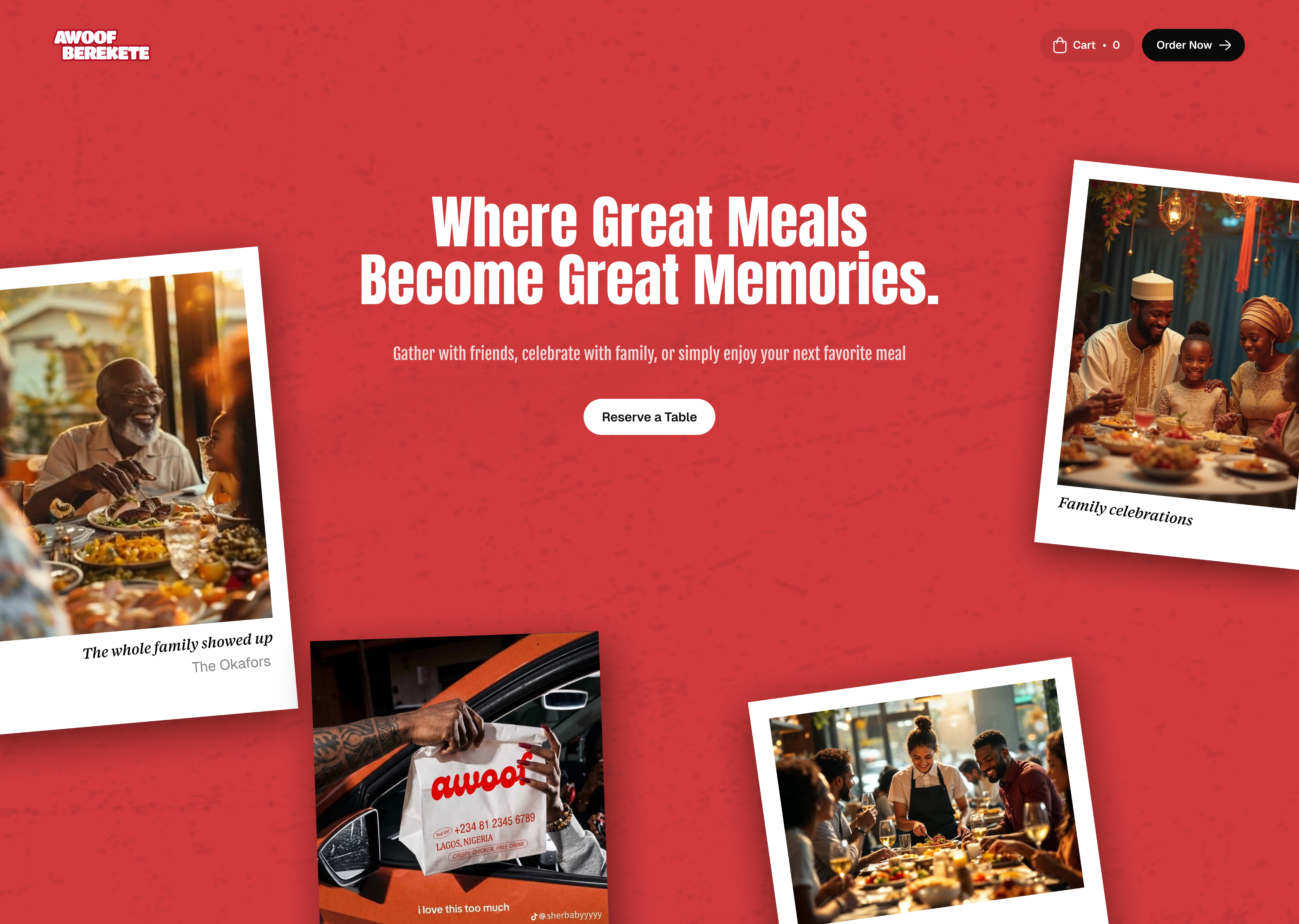 Awoof human-centred ordering experience